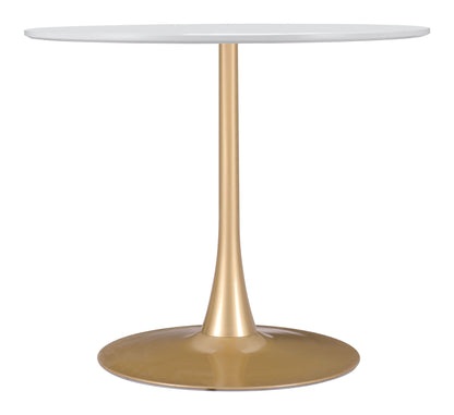 Opus - Dining Table - White / Gold