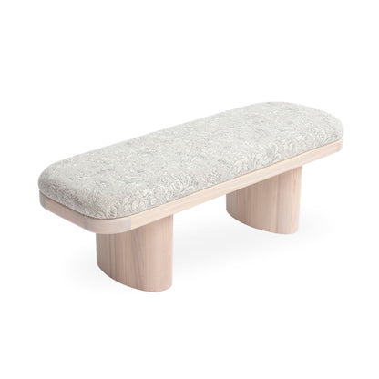 Ollie - Floral Jacquard Bench