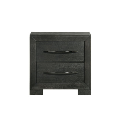 Allan - 2-Drawer Nightstand - Black