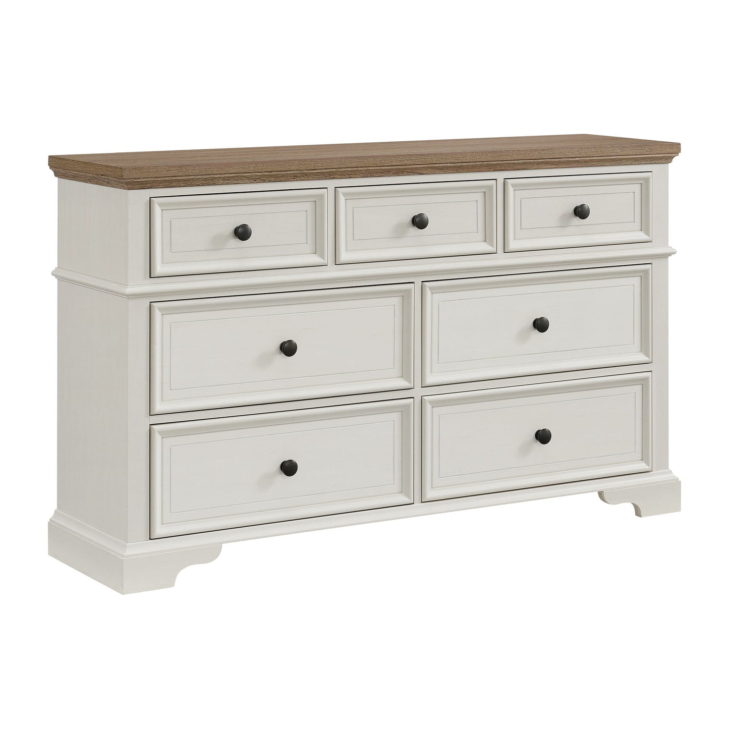 Eastwood - Youth 7-Drawer Dresser - Brown And White