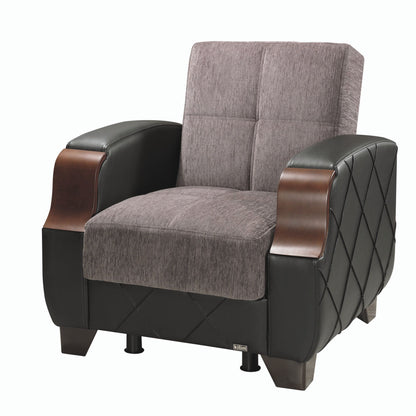 Ottomanson Molina - Upholstered Convertible Armchair With Storage