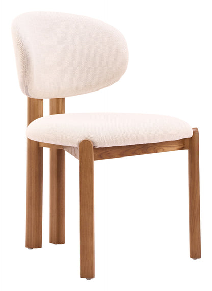 Rosetta - Dining Chair (Set of 2) - Beige / Walnut