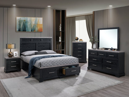 Nick - King Bed - Black