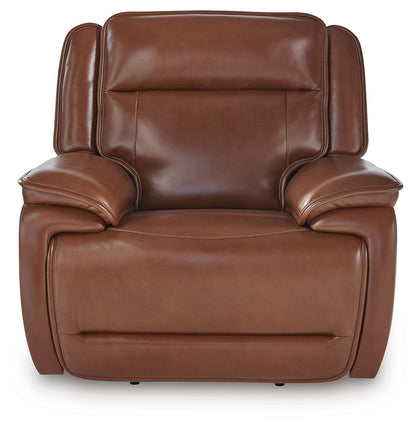 Healy Pier - Chocolate - Power Recliner / Adj Headrest