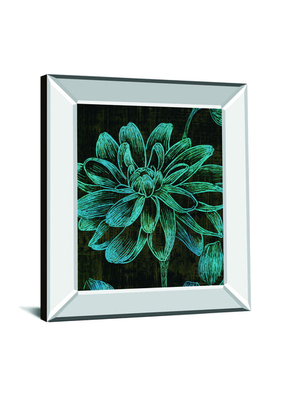 Boudoir I By Maja - Mirror Framed Print Wall Art - Blue