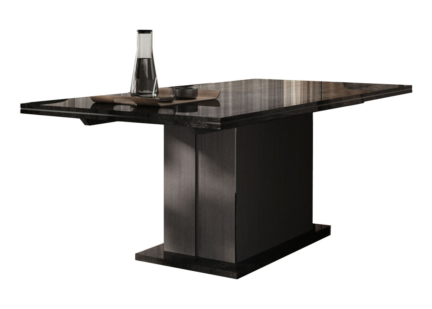 Aris - Dining Table With Extension - Black