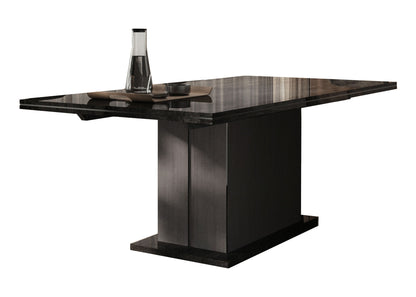 Aris - Dining Table With Extension - Black