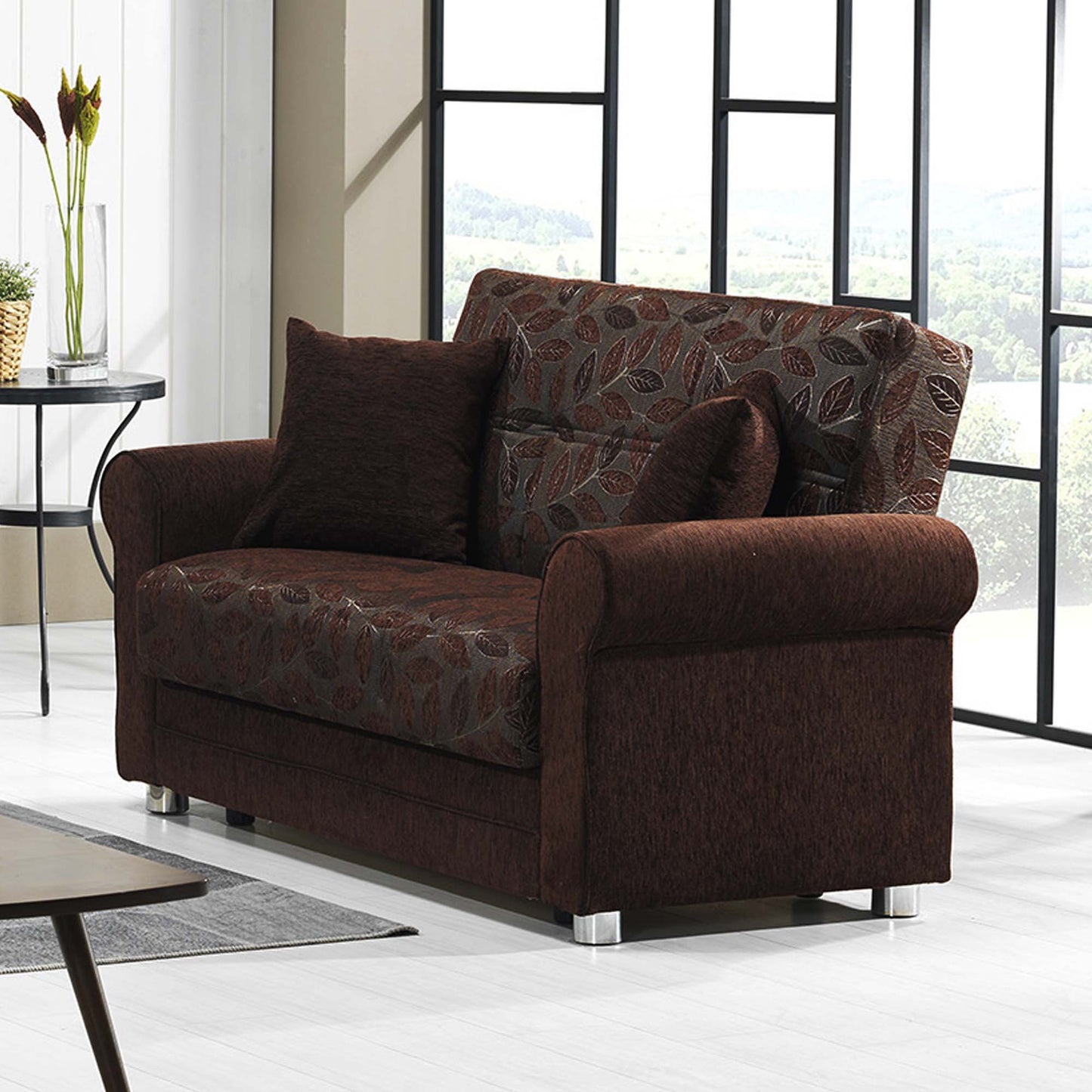 Ottomanson Rio Grande - Upholstered Convertible Loveseat With Storage