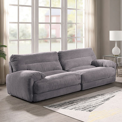 Cadenza - Loveseat - Gray Corduroy