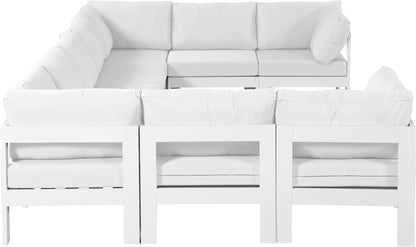 Nizuc - Outdoor Patio Modular Sectional 9 Piece - White