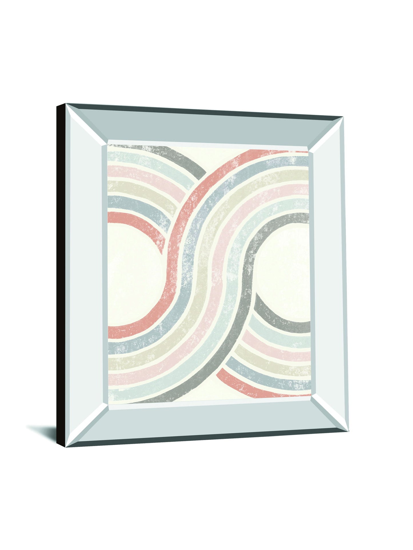 Over The Rainbow II By Moira Hershey - Mirror Framed Print Wall Art - White