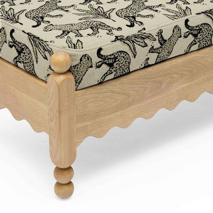 Thelma - Leopard Jacquard Bench