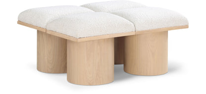 Pavilion - 4 Piece Modular Bench With Natural Base