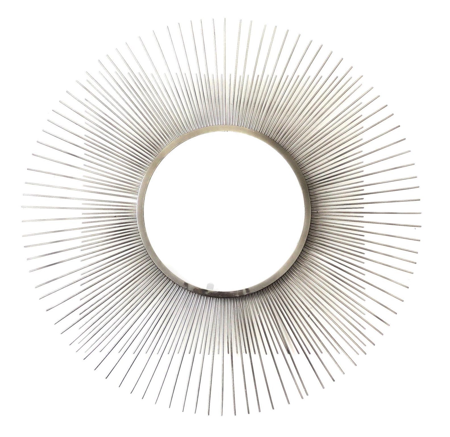 28x28 Metal Wall Mirror - Pearl Silver