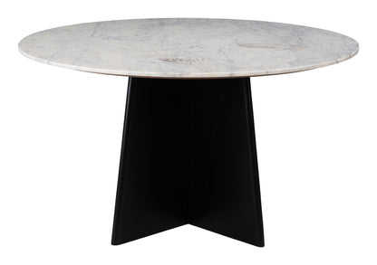Strela - Dining Table - White / Black