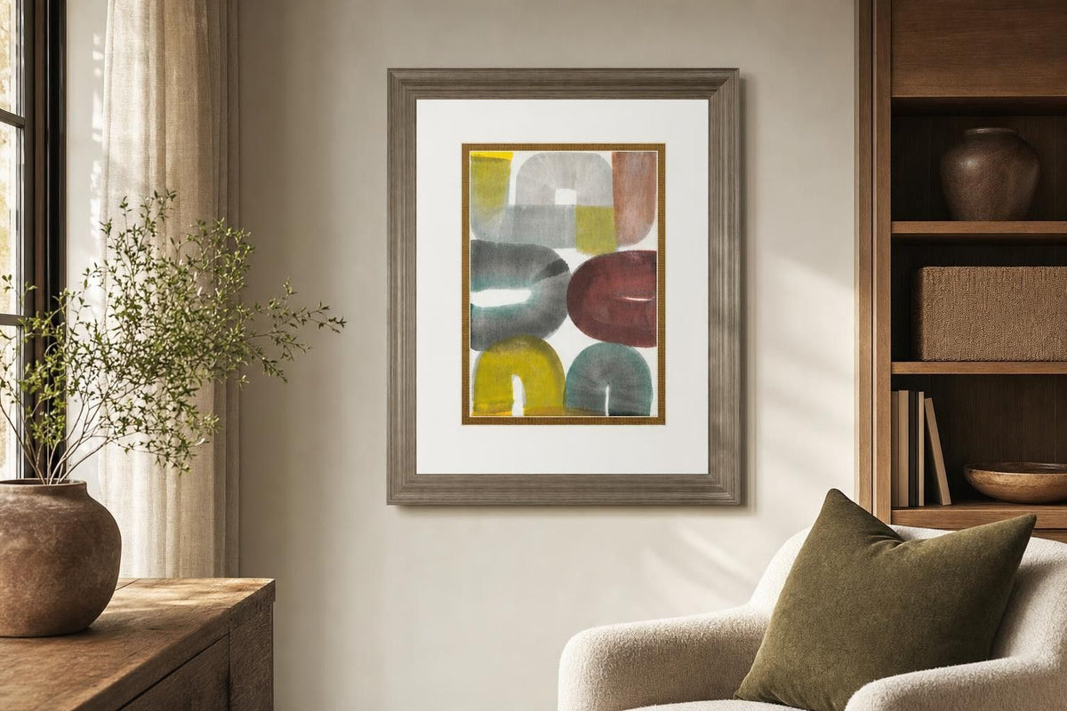 34x40 Geode Abstraction II By Jodi Fuchs - Dark Gray