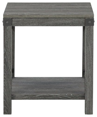 Freedan - Grayish Brown - Square End Table