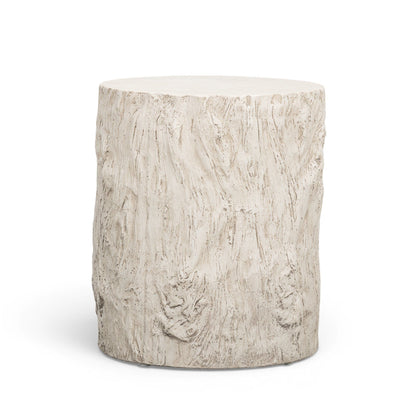 Fawn - Concrete Indoor/Outdoor Side Table - Driftwood
