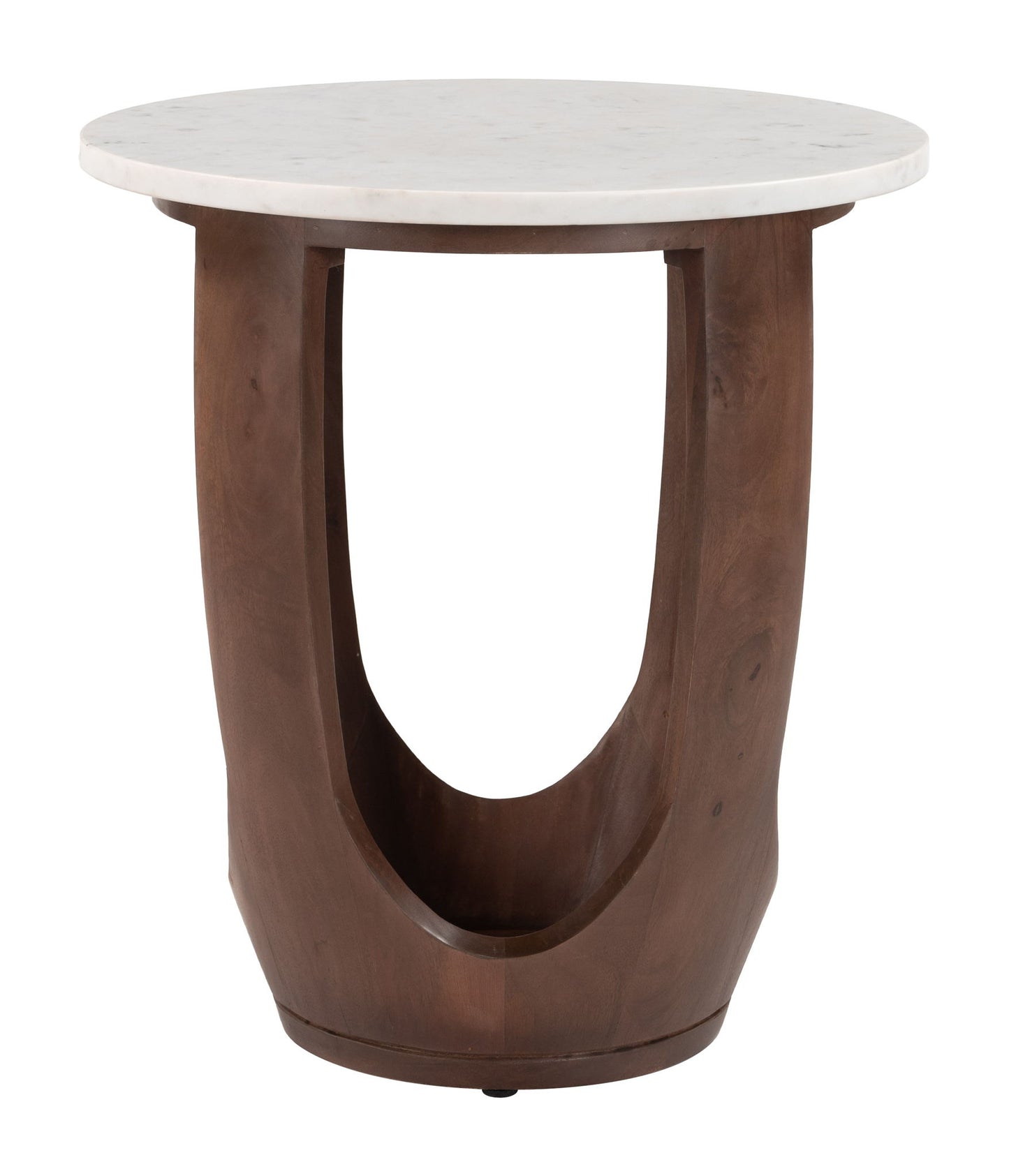Vaan - Side Table - White / Walnut