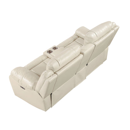 Glory Furniture - Sensa - Power Reclining Loveseat With Bluetooth Speaker And LED Belt