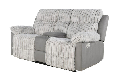 U6028 - Reclining Sofa / Console Reclining Loveseat - Gray