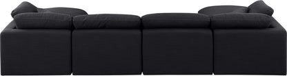 Indulge - Linen 6 Piece Modular Double Chaise Sectional