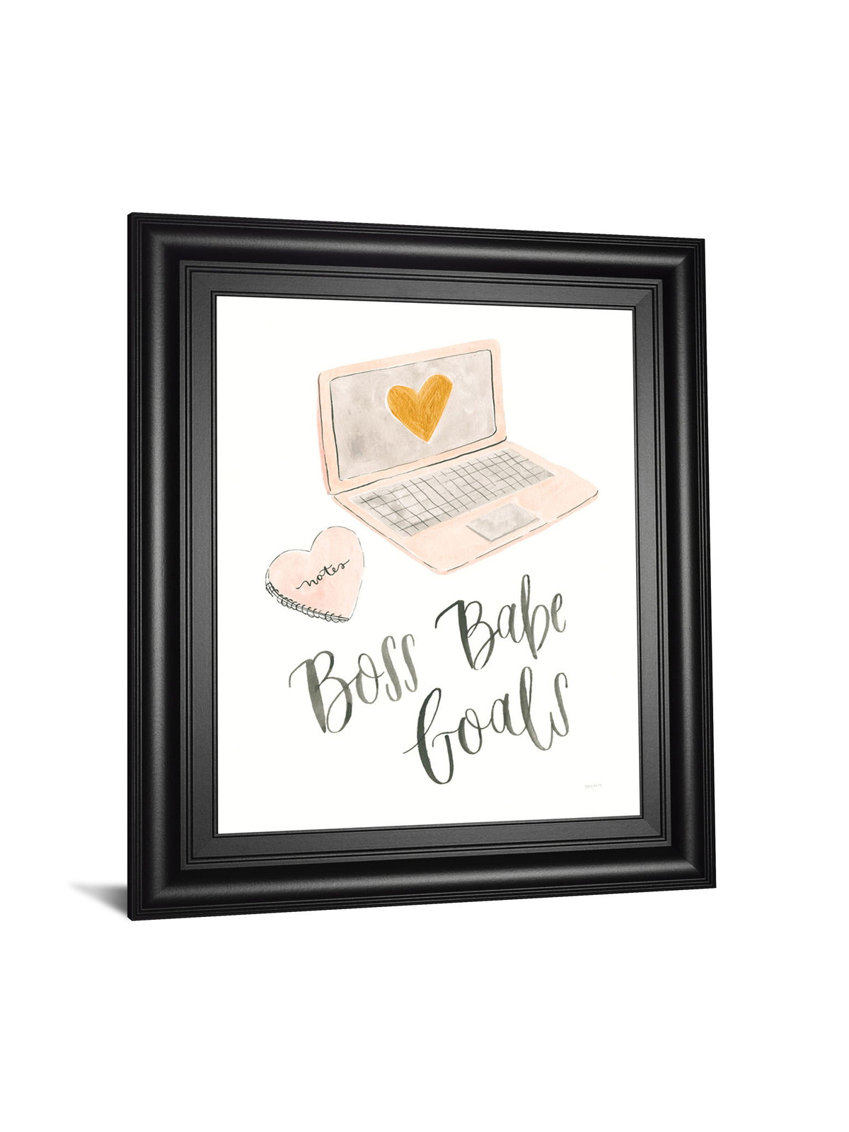 Boss Babe I By Jenaya Jackson - Framed Print Wall Art - White