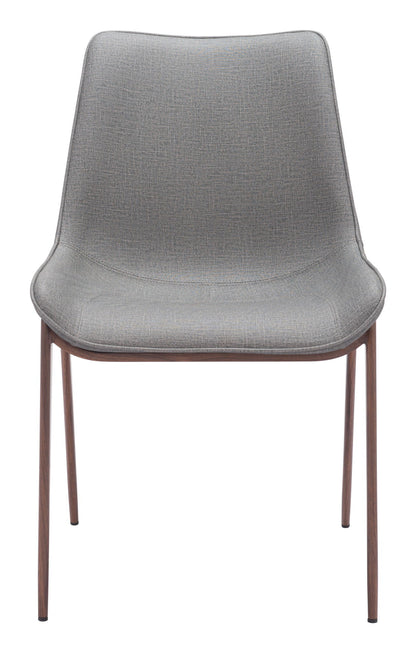 Magnus - Dining Chair (Set of 2) - Slate Gray / Walnut
