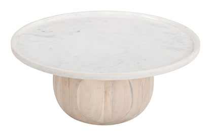 Savona - Coffee Table - White / Natural