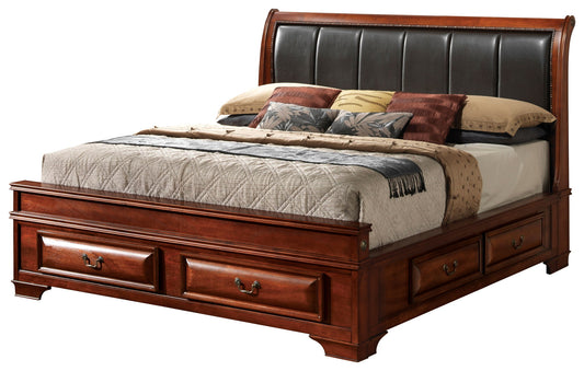 Glory Furniture - LaVita - Upholstered Storage Bed