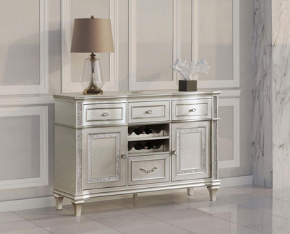 Evangeline - 4-Drawer Sideboard Buffet Cabinet - Silver Oak