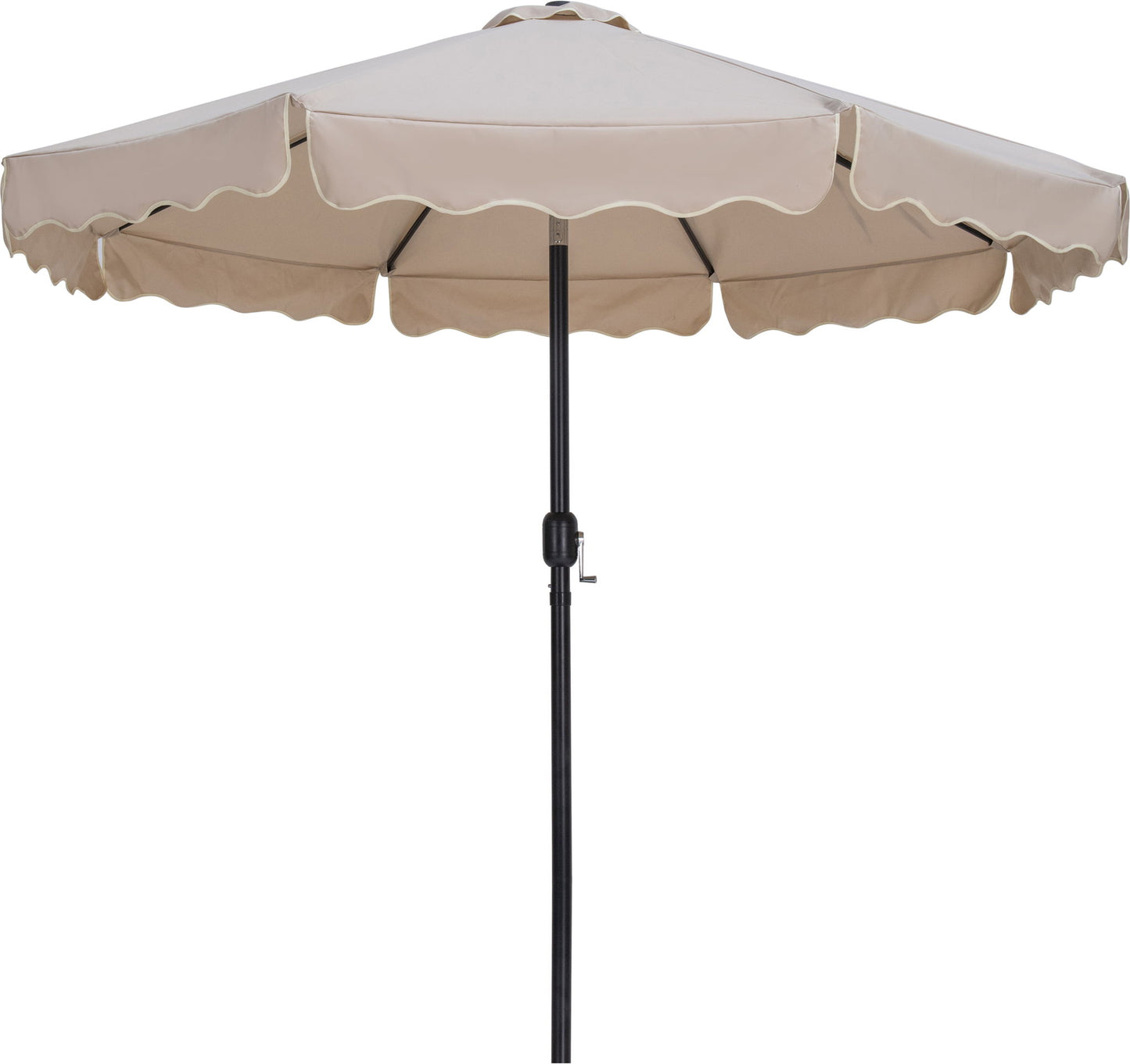 Amalfi - Patio Umbrella - Black Base / Black Pole