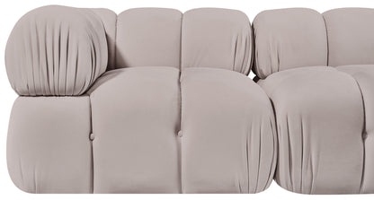 Orin - Velvet Performance Fabric Upholstered 2 Piece Modular Sofa (2 Corner Chairs)