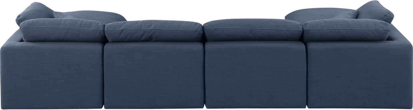 Indulge - Linen 6 Piece Modular Double Chaise Sectional