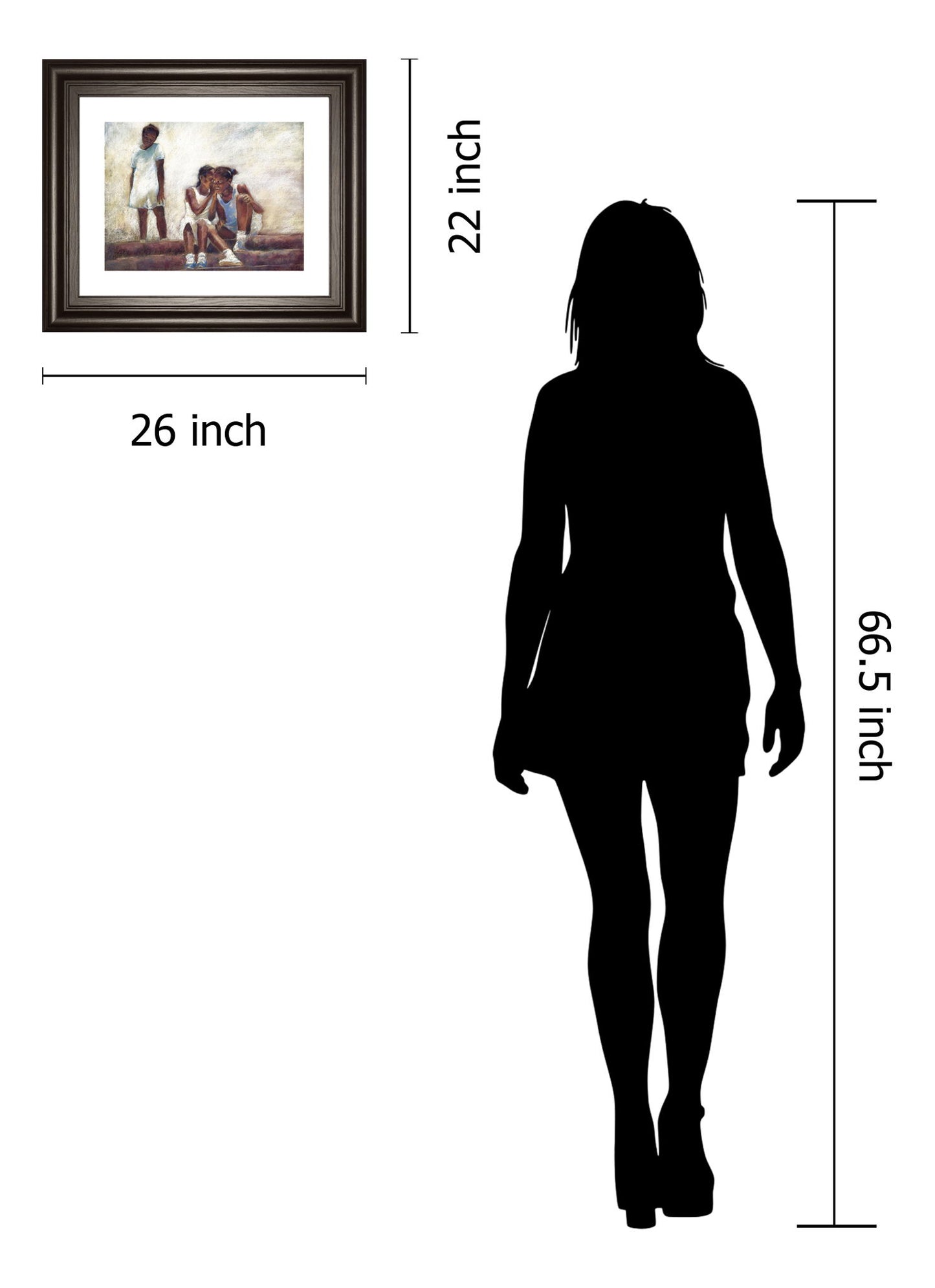 Secrets By Sharon Wilson - Framed Print Wall Art - Dark Brown