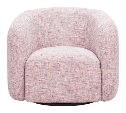 Refine - Swivel Chair - Pink Tweed