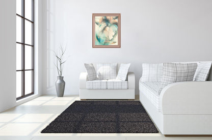 Aqua Mist - 28" x 34" Framed Wall Art - Light Blue
