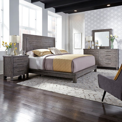 Modern Farmhouse - Platform Bed, Dresser & Mirror