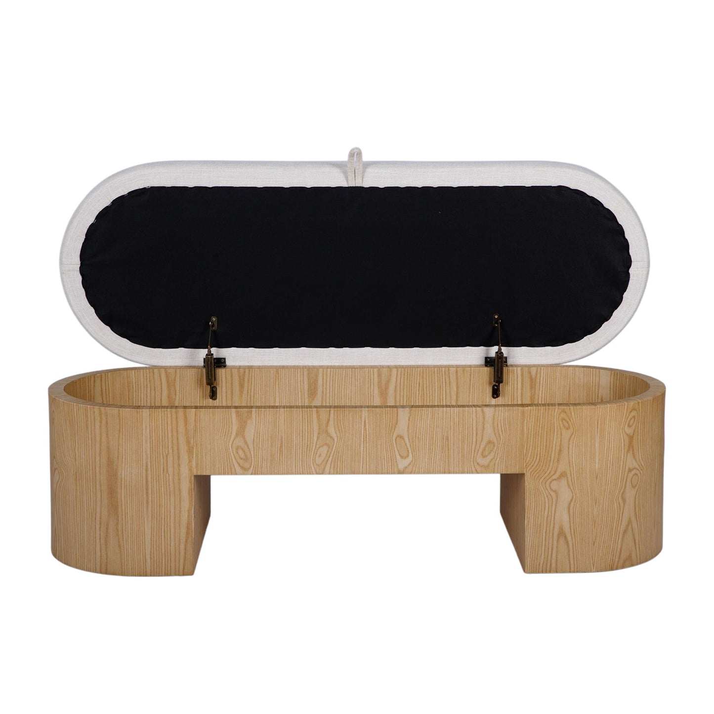 Poppi - Performance Fabric Storage Bench - Cream