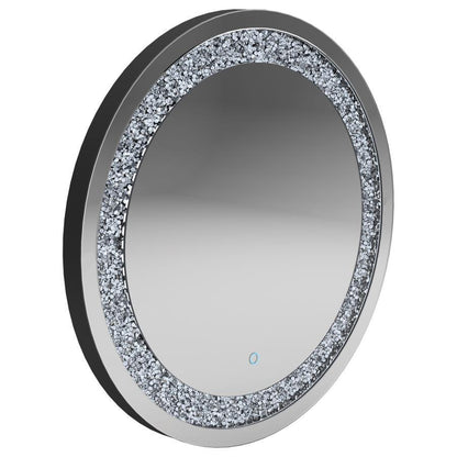 Landar - Round Wall Mirror - Silver