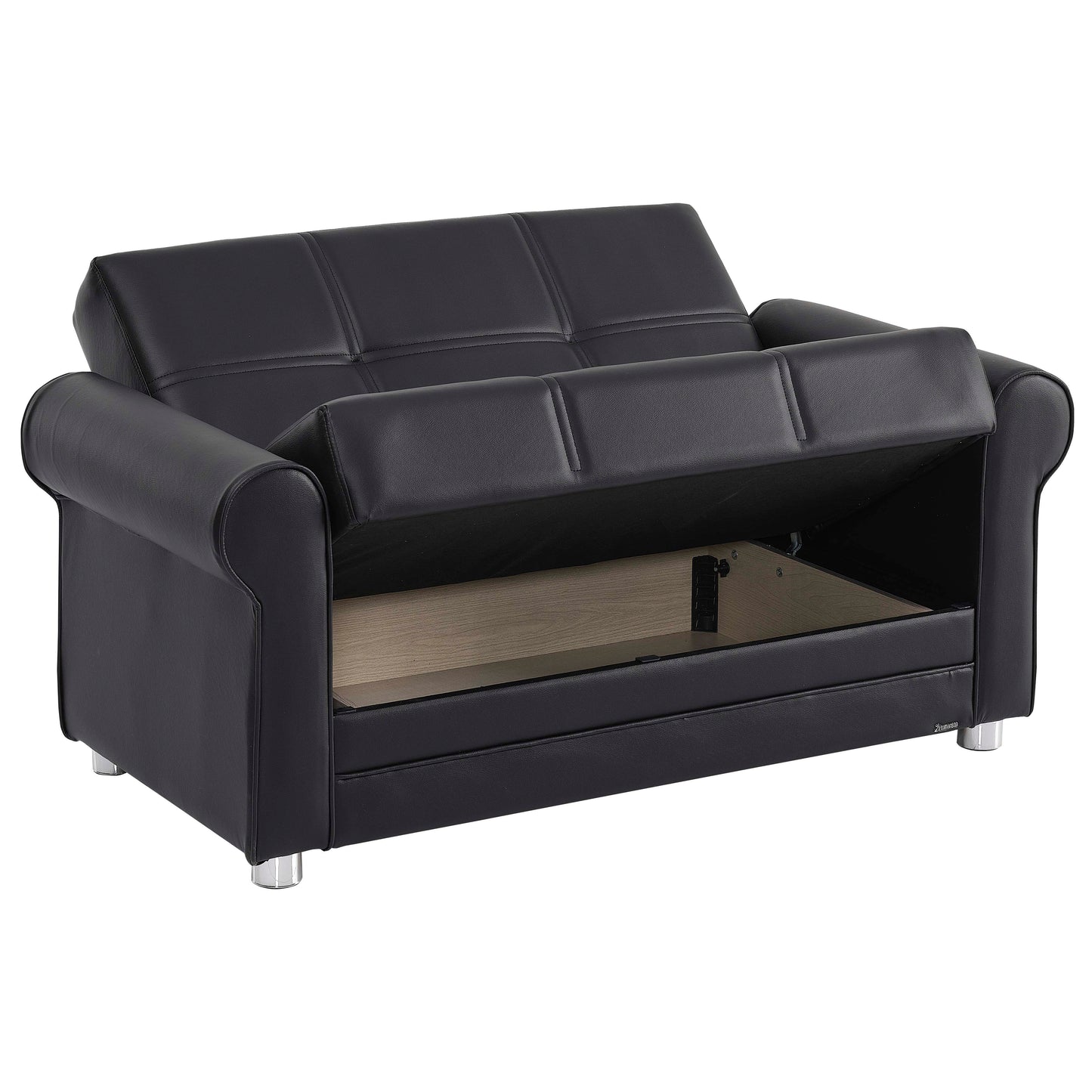 Ottomanson Avalon - Upholstered Convertible Loveseat With Storage