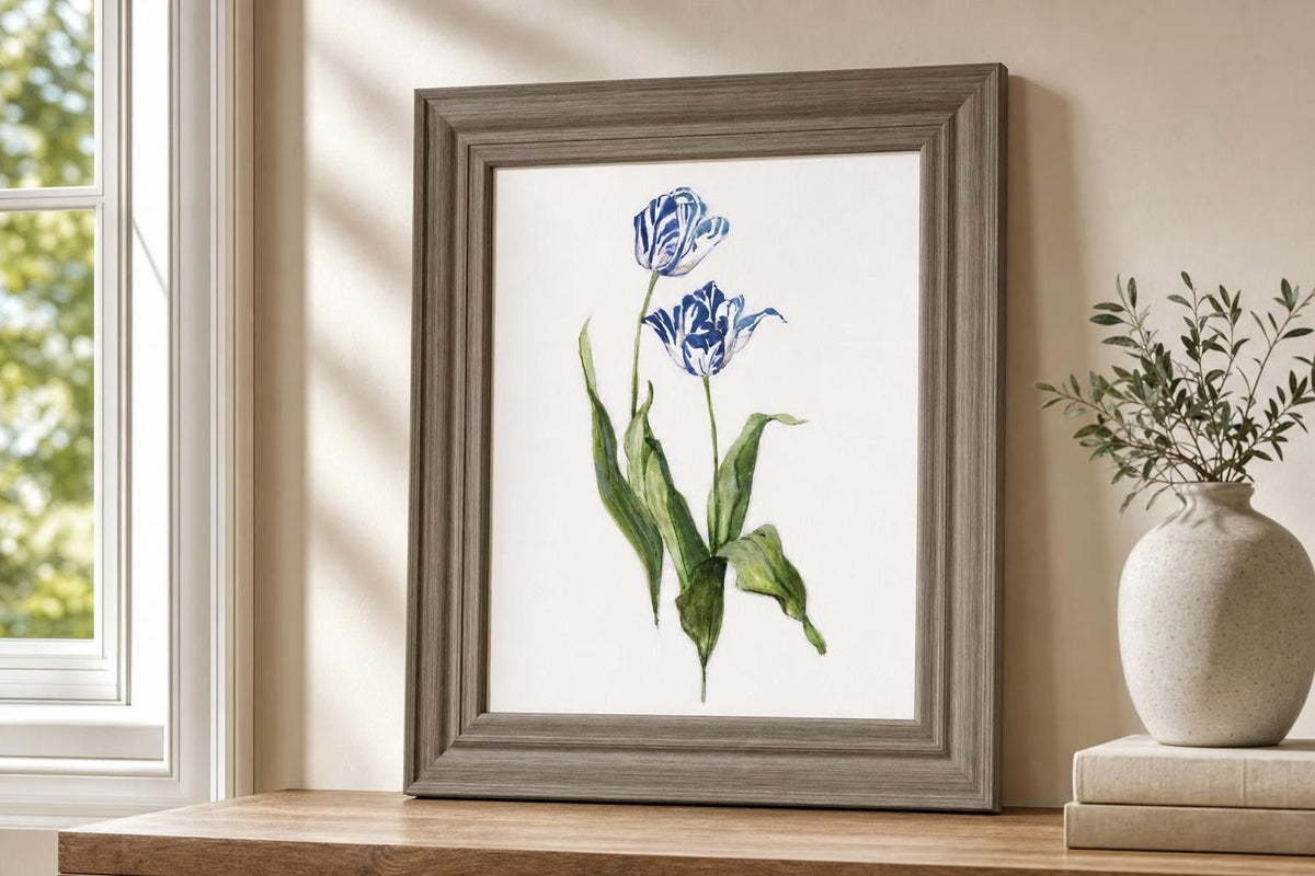 22x26 Lively Botanical II By Sally Swatland - White