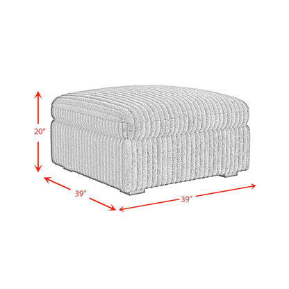 Esprit - Modular Ottoman - Grand Cord Charcoal