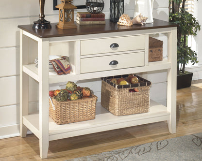 Whitesburg - Brown / Cottage White - Dining Room Server