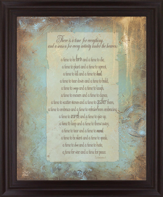 Golden Season Poem - 28" x 34" Framed Wall Art