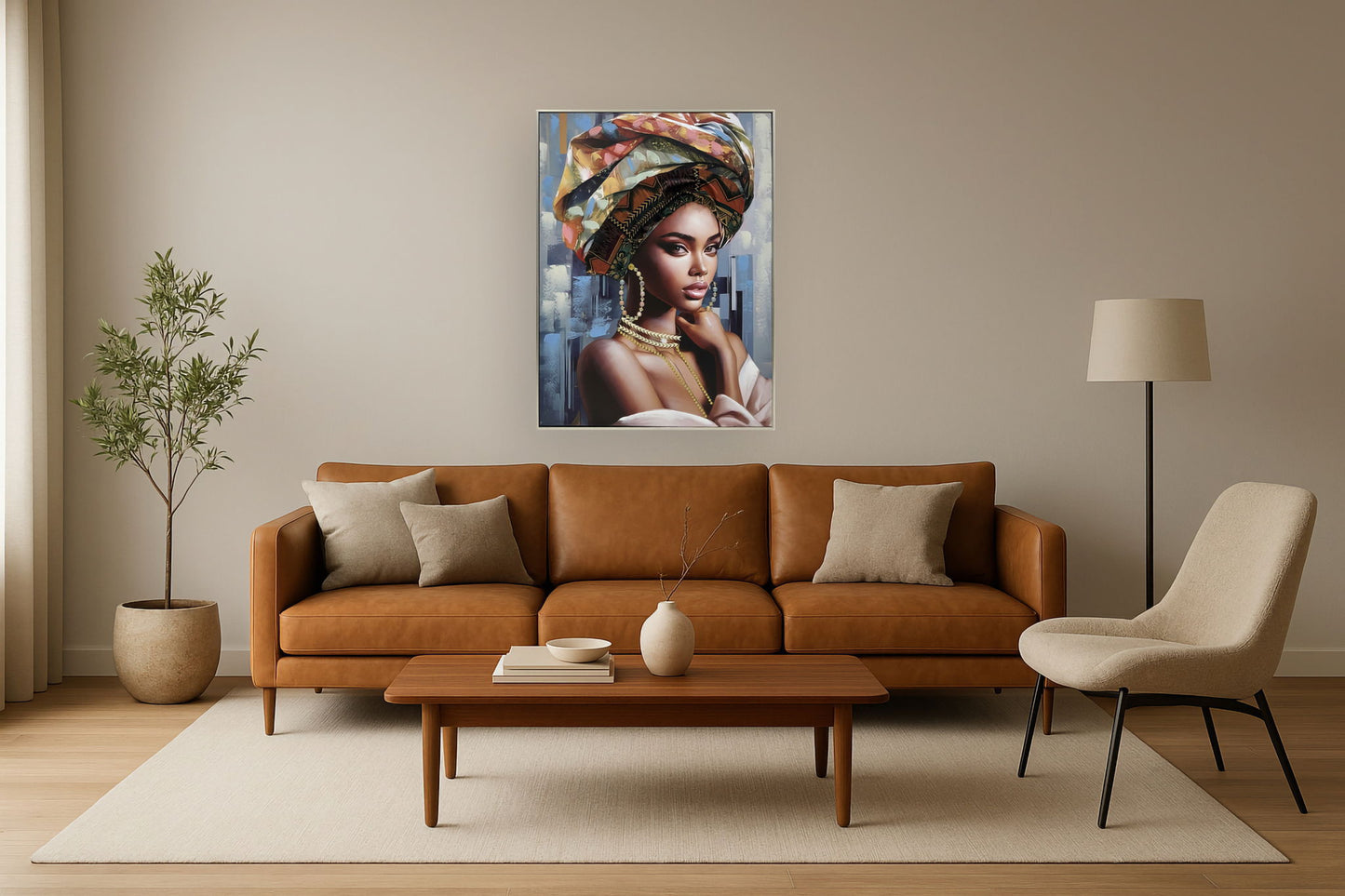 Radiant Muse - 40" x 30" Framed Wall Art