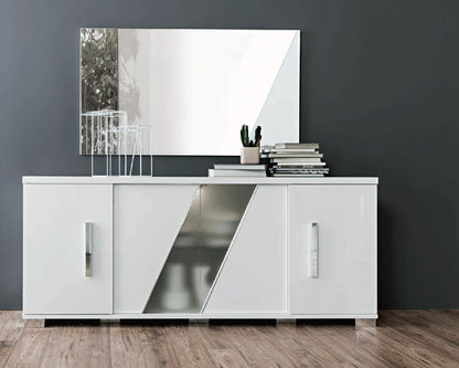 Lisa - 4 Door Buffet - White