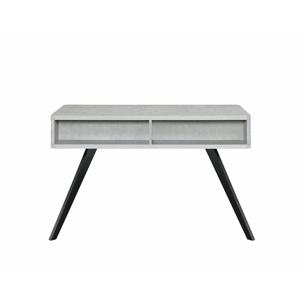 Magna - Desk - Faux Concrete & Black