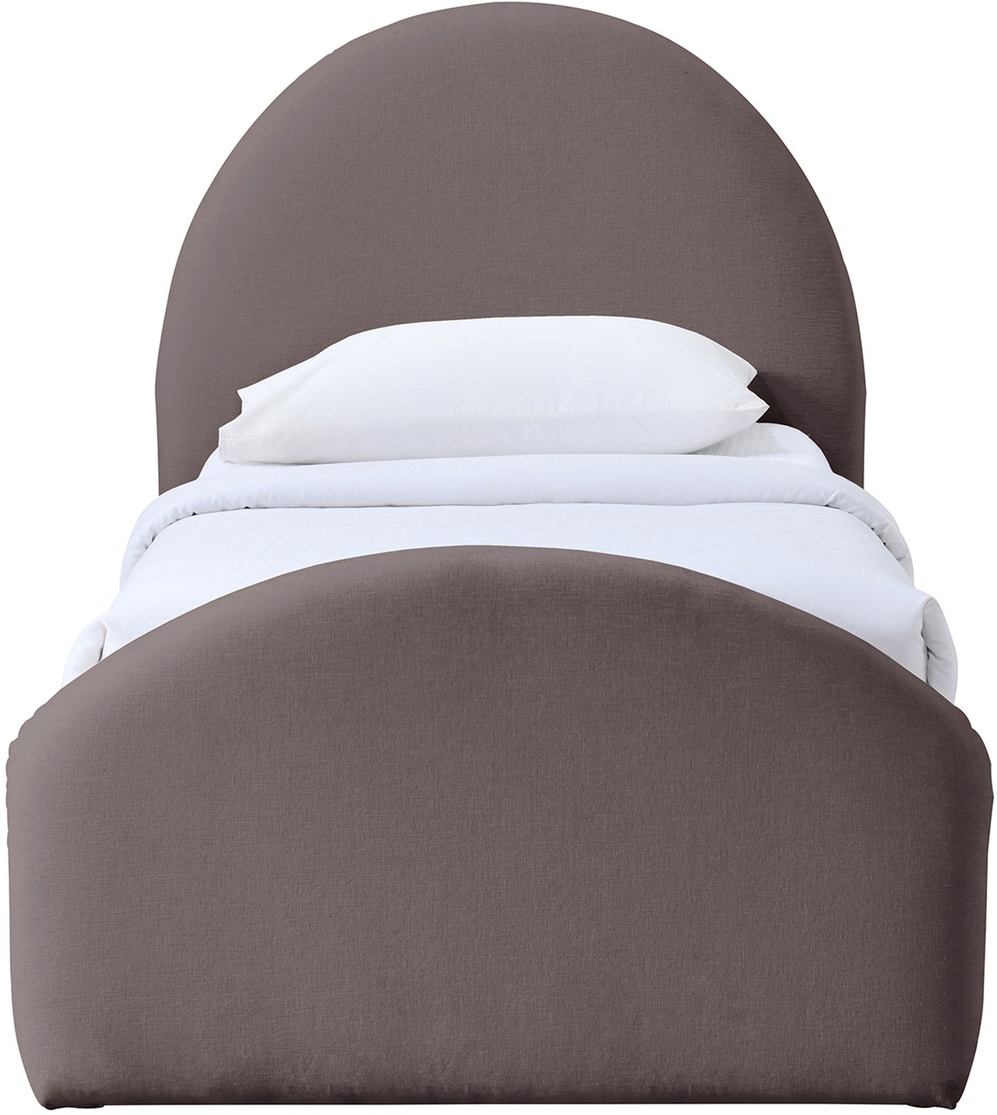 Andaz - Chenille Fabric Upholstered Trundle Bed