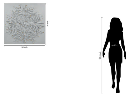 Radiant Lattice - 36" x 36" Framed Wall Art